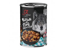 Imagen del producto Alpha Spirit albóndigas cerdo alcarabea 12x400gr