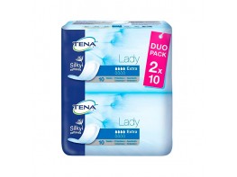 Imagen del producto Tena Discreet Extra duopack de compresas femeninas para la incontinencia 20u más 10u