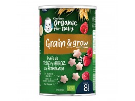 Imagen del producto Nestle gerber snack organic cereales y frambuesa