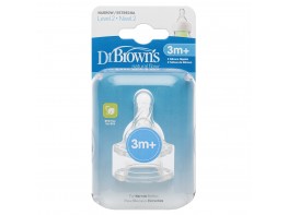 Imagen del producto Dr.Brown's tetina options +3 meses 2u