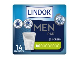 Imagen del producto Lindor men pad normal 2 gotas 14u