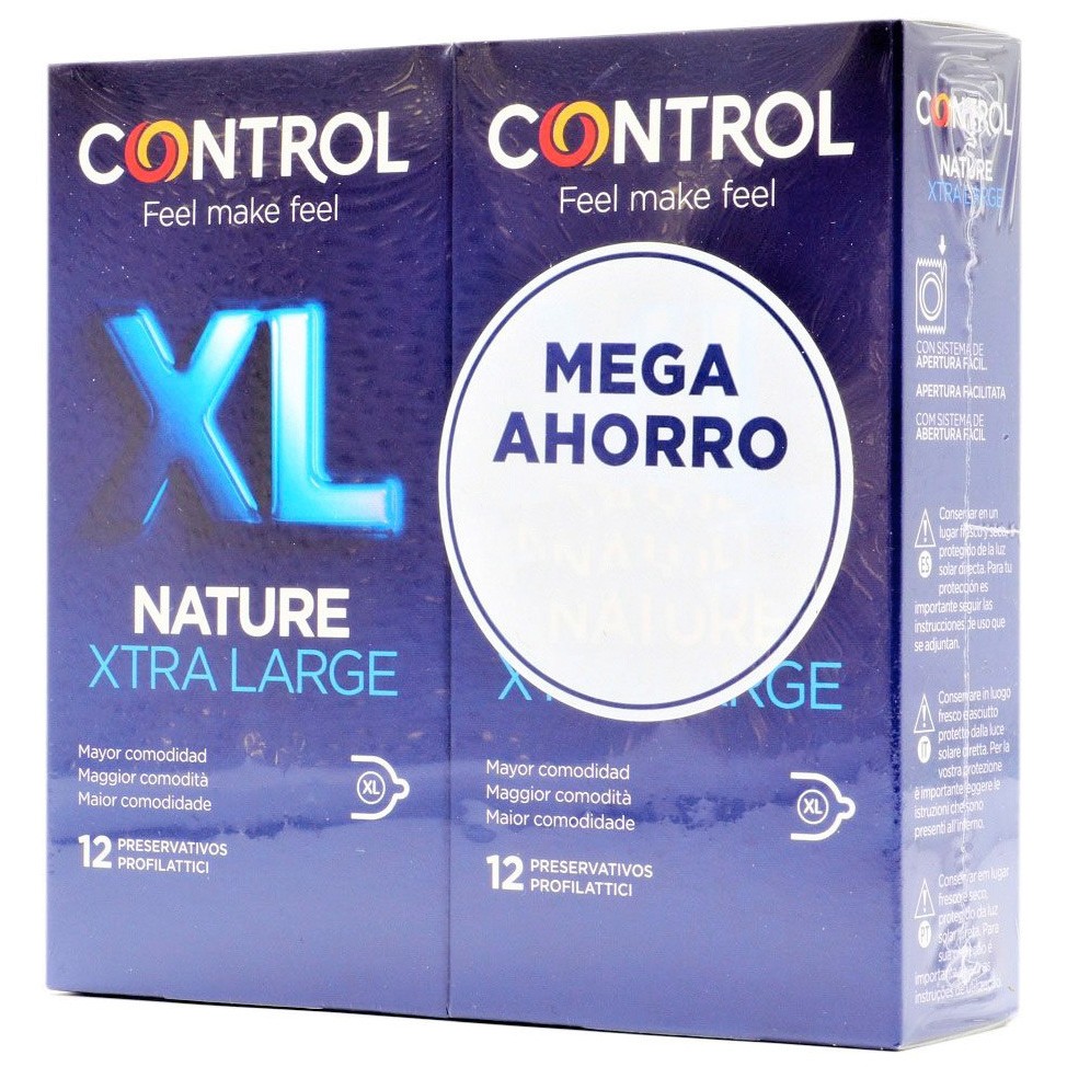 Control preservativo nature xl 12+12uds
